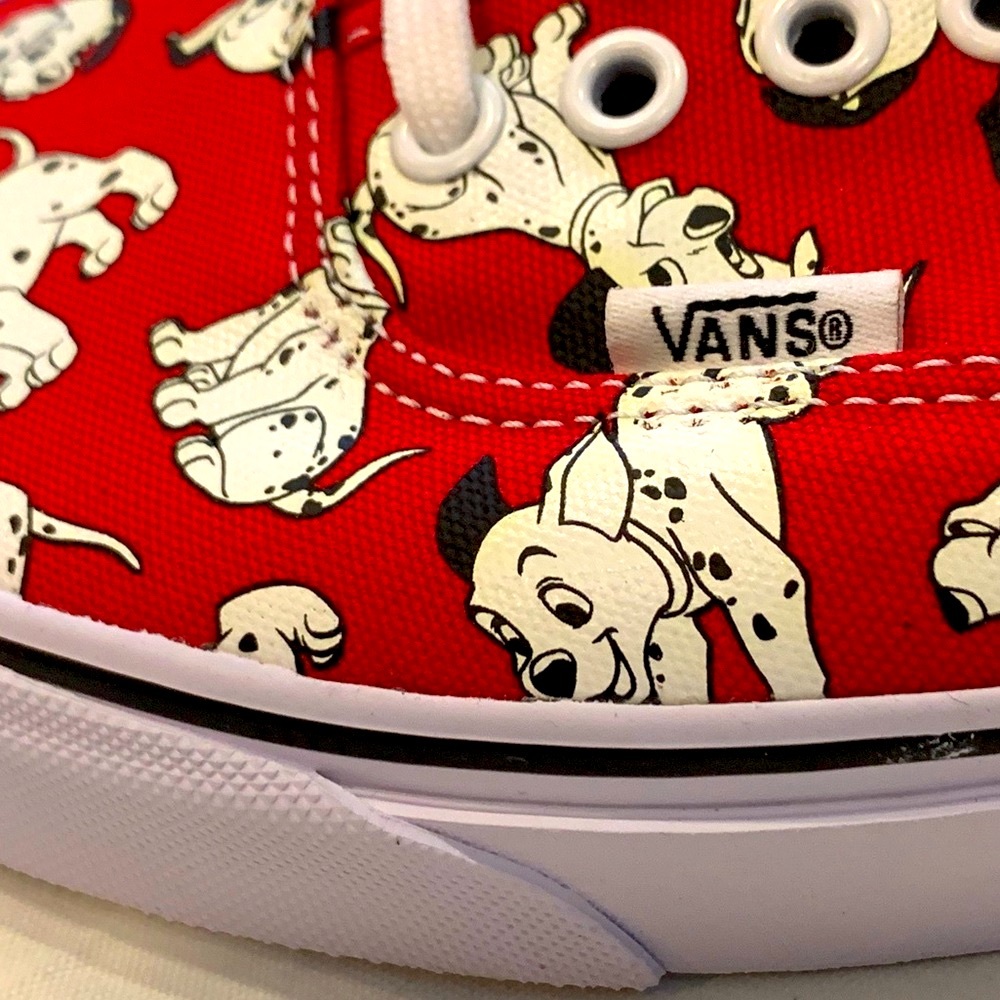 Vans X Disney 101 Dalmatians Red Vans Sneakers RARE & Cool Collector’s Item - Picture 3 of 12